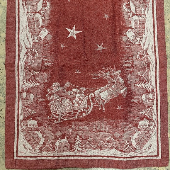 Williams Sonoma 'Twas the Night Before Christmas Table Runner 86" - Picture 1 of 5